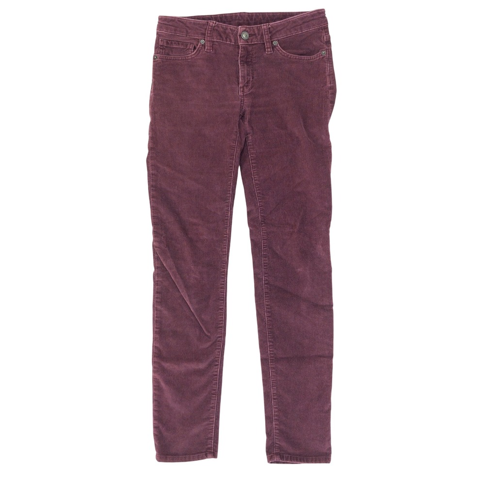 Patagonia Corduroy Pants Womens 27 Purple Fitted Organic Cotton Stretch Low Rise